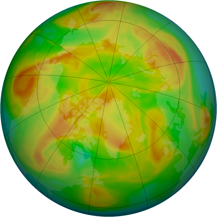Arctic ozone map for 27 April 2008